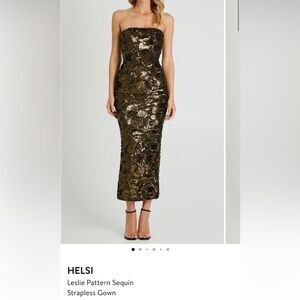 HELSI Strapless Sequin Gown